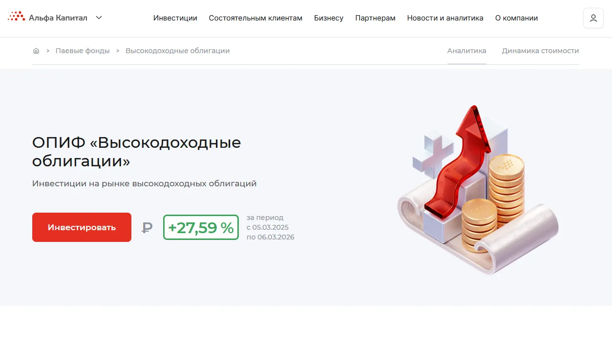 альфа капитал высокодоходные облигации