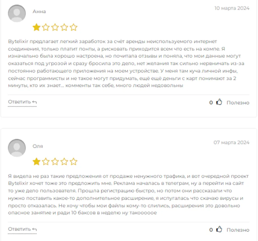 Отзывы о Bytelixir Отзывы о Bytelixir