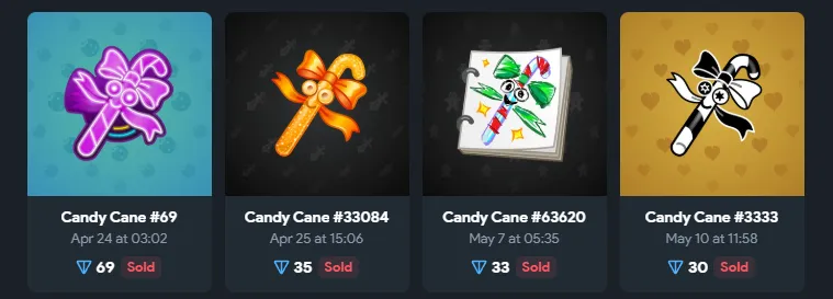 candy cane подарок в тг