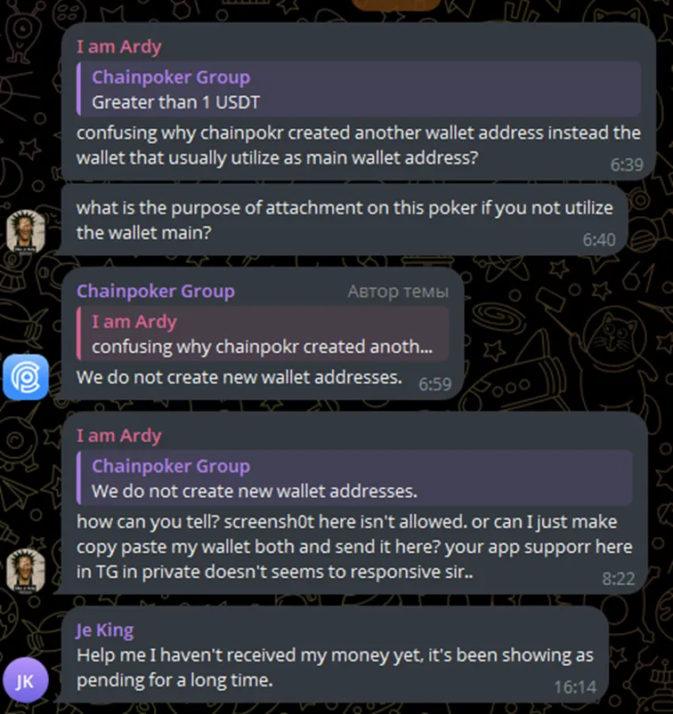 chain poker official