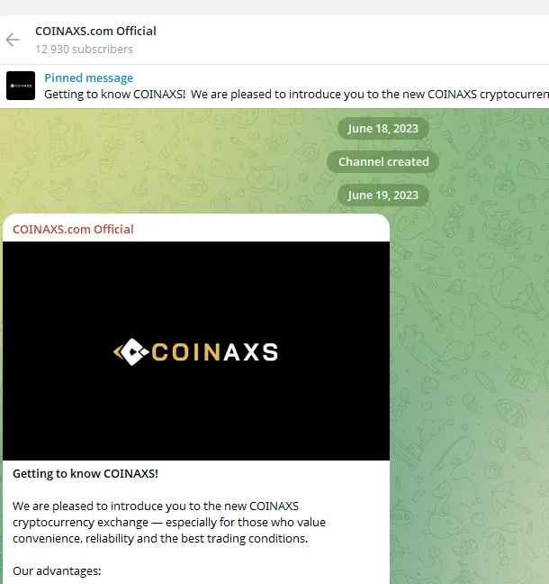 coinaxs com отзывы