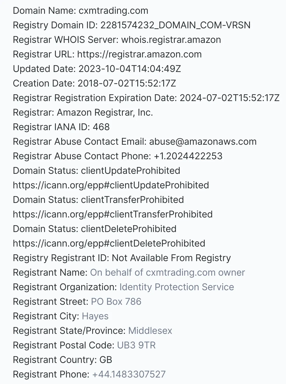 CXM Trading Ltd CXM Trading Ltd