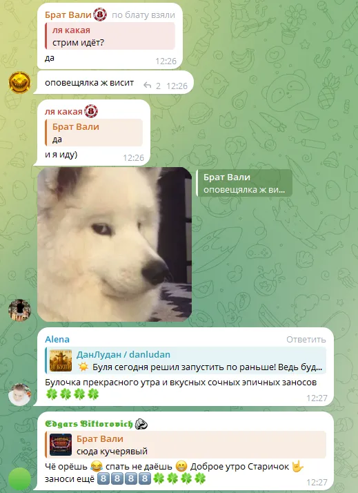данлудан телеграм