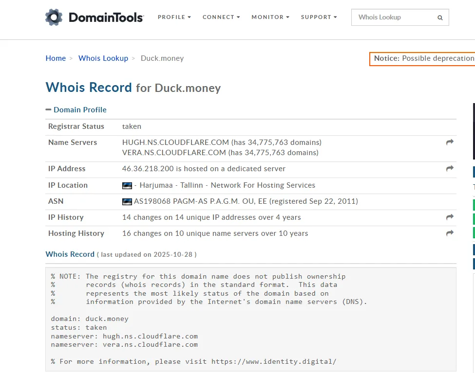 duck money