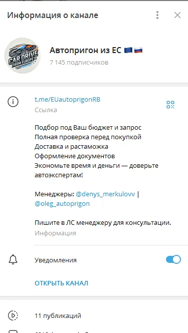автопригон из евросоюза отзывы