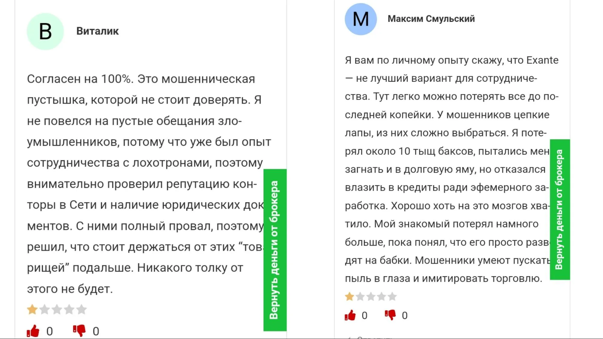 Exante отзывы