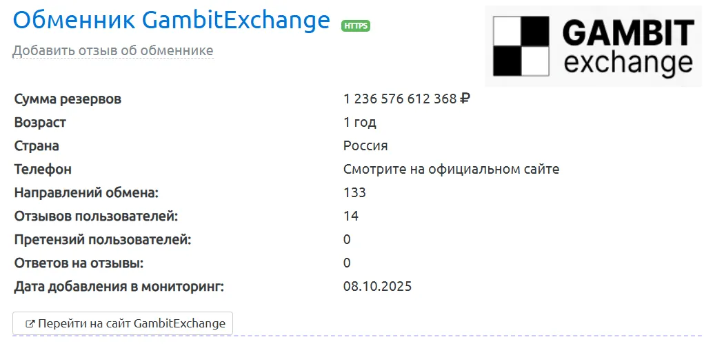 gambit exchange отзывы gambit exchange отзывы
