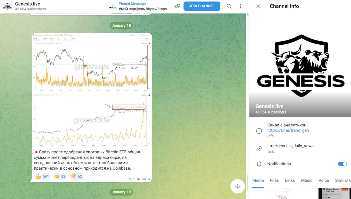 genesis live telegram