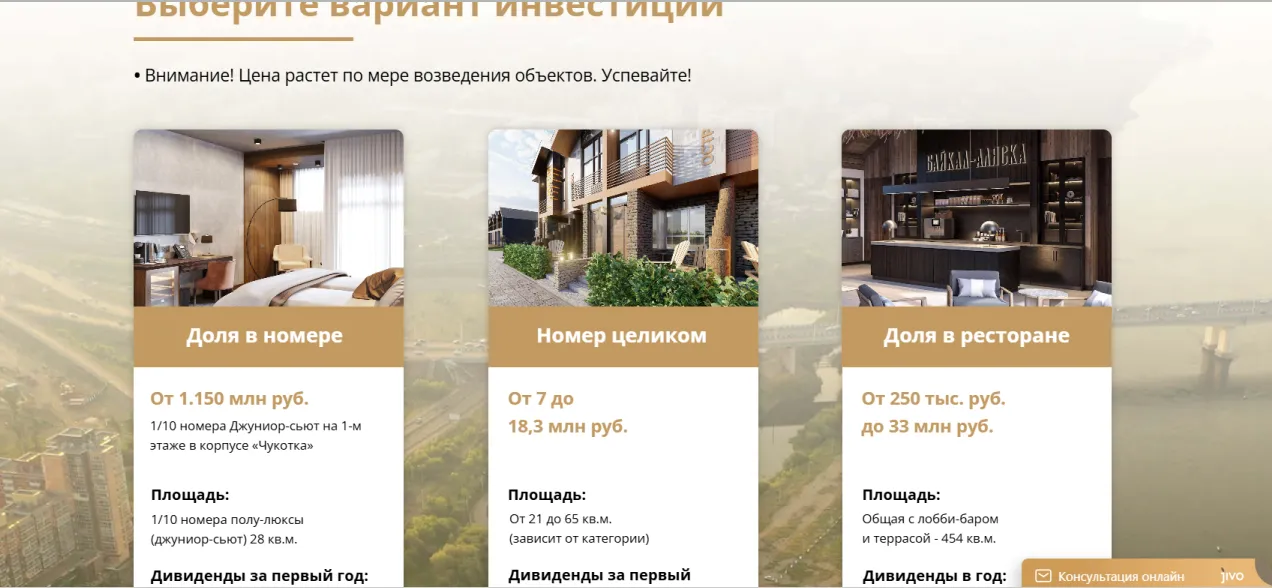 отзывы об инвестициях в байкал аляска