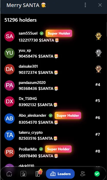 merry santa тапалка