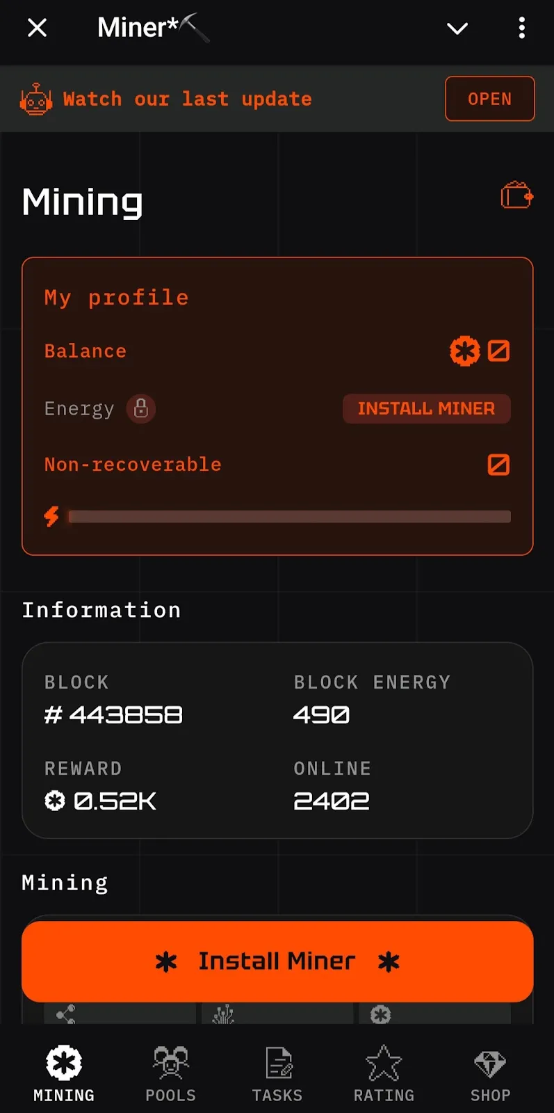 miner телеграмм miner телеграмм