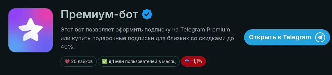 премиум бот телеграм официальный подписка премиум бот телеграм официальный подписка
