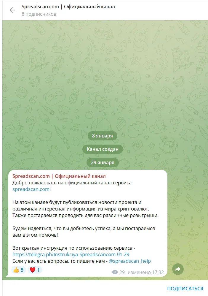 Spreadscan com отзывы