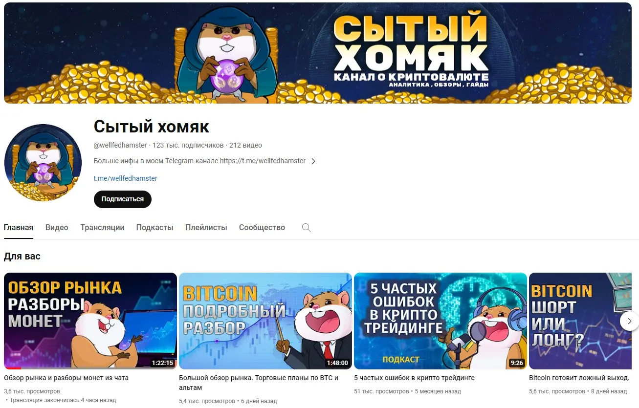 Сытый Хомяк ютуб