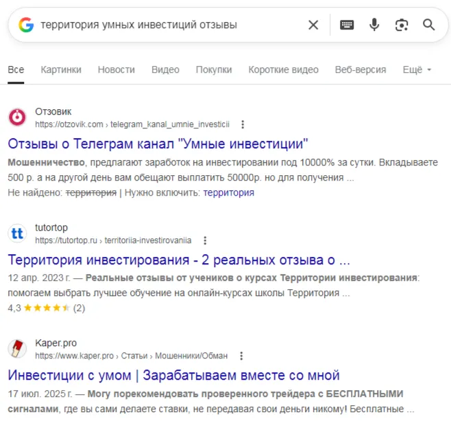 территория умных инвестиций территория умных инвестиций