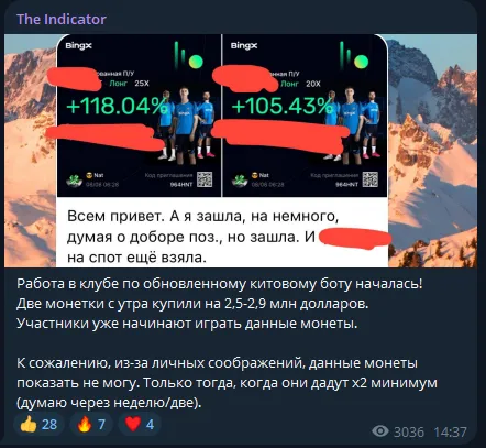 the indicator telegram the indicator telegram
