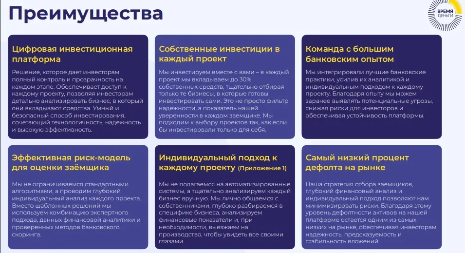 время деньги отзывы инвесторов время деньги отзывы инвесторов