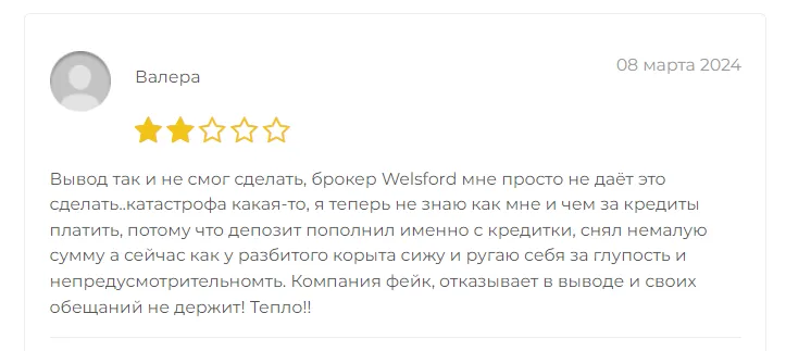 проект Welsfordfinancial