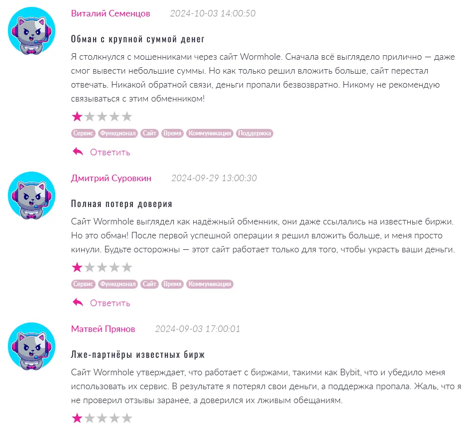 wormhole отзывы wormhole отзывы